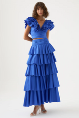 Eleni Tiered Maxi Skirt Set | Dress In Beauty Eleni Tiered Maxi Skirt Set | Dress In Beauty