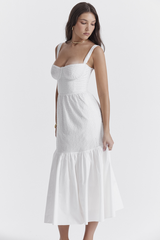 Elia White Broderie Anglaise Midi Dress | Dress In Beauty Elia White Broderie Anglaise Midi Dress | Dress In Beauty