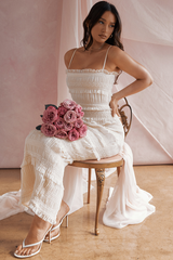 Solana Ivory Sequin Pleat Maxi Dress | Dress In Beauty Solana Ivory Sequin Pleat Maxi Dress | Dress In Beauty