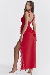 Ariel Cherry Pleated Maxi Dress | Dress In Beauty Ariel Cherry Pleated Maxi Dress | Dress In Beauty