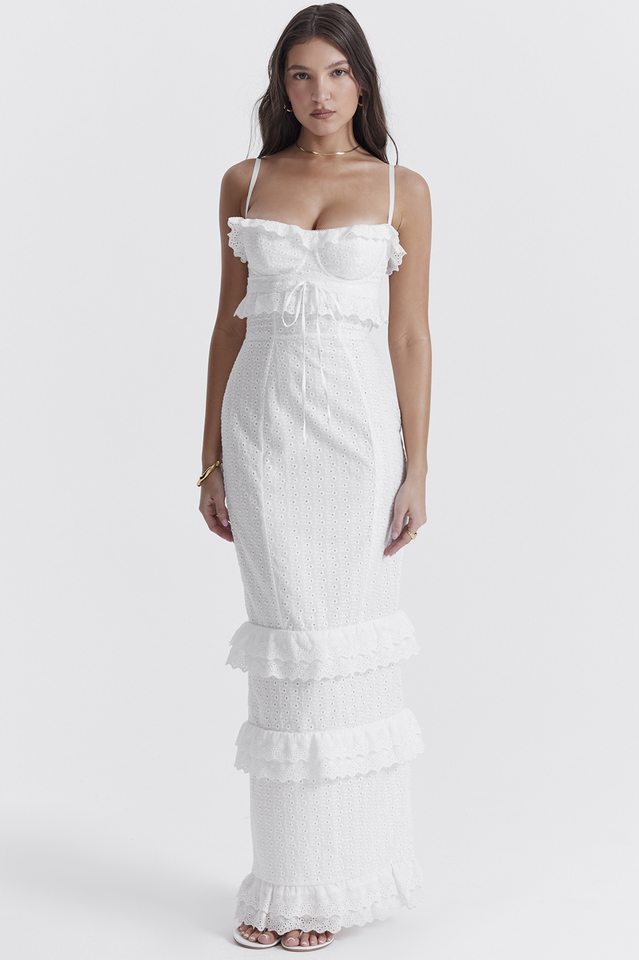 Eve White Broderie Maxi Dress | Dress In Beauty Eve White Broderie Maxi Dress | Dress In Beauty