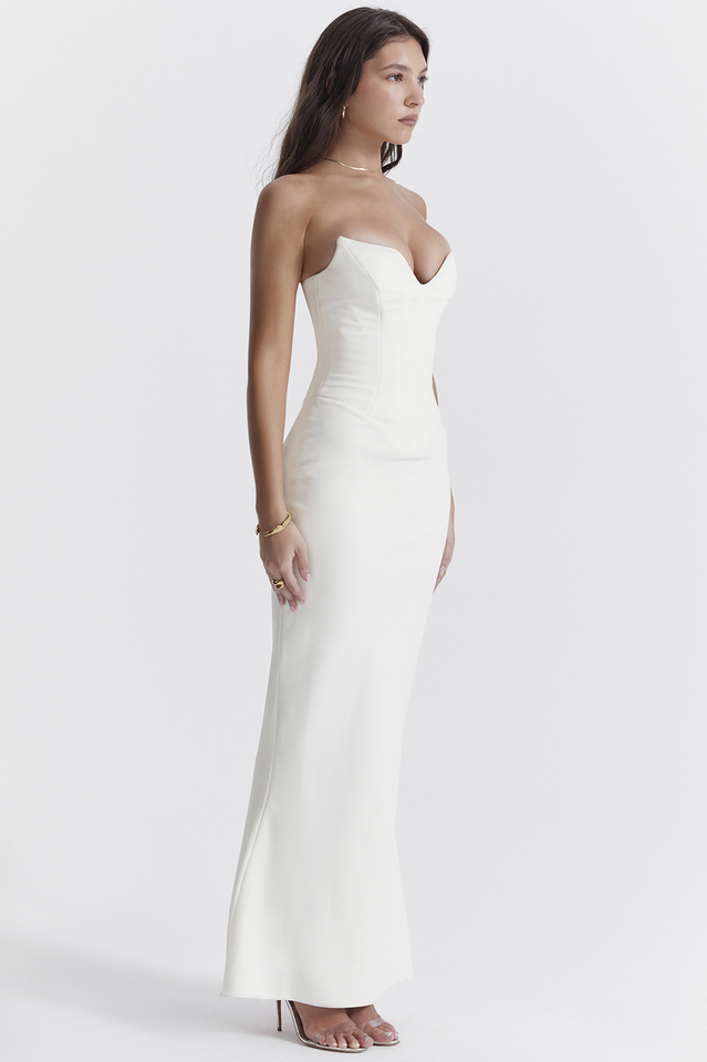 Tamara Ivory Strapless Corset Dress | Dress In Beauty Tamara Ivory Strapless Corset Dress | Dress In Beauty