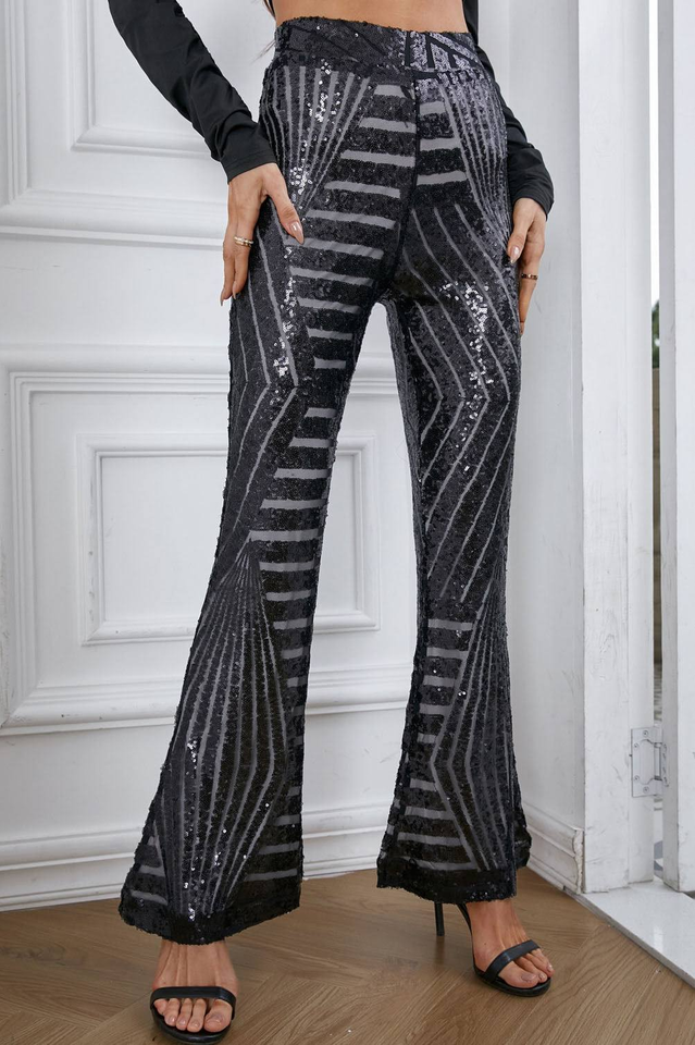 Sequin High Rise Flare Pants | Dress In Beauty Sequin High Rise Flare Pants | Dress In Beauty