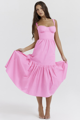 Elia French Pink Midi Sundress | Dress In Beauty Elia French Pink Midi Sundress | Dress In Beauty
