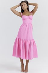 Elia French Pink Midi Sundress | Dress In Beauty Elia French Pink Midi Sundress | Dress In Beauty