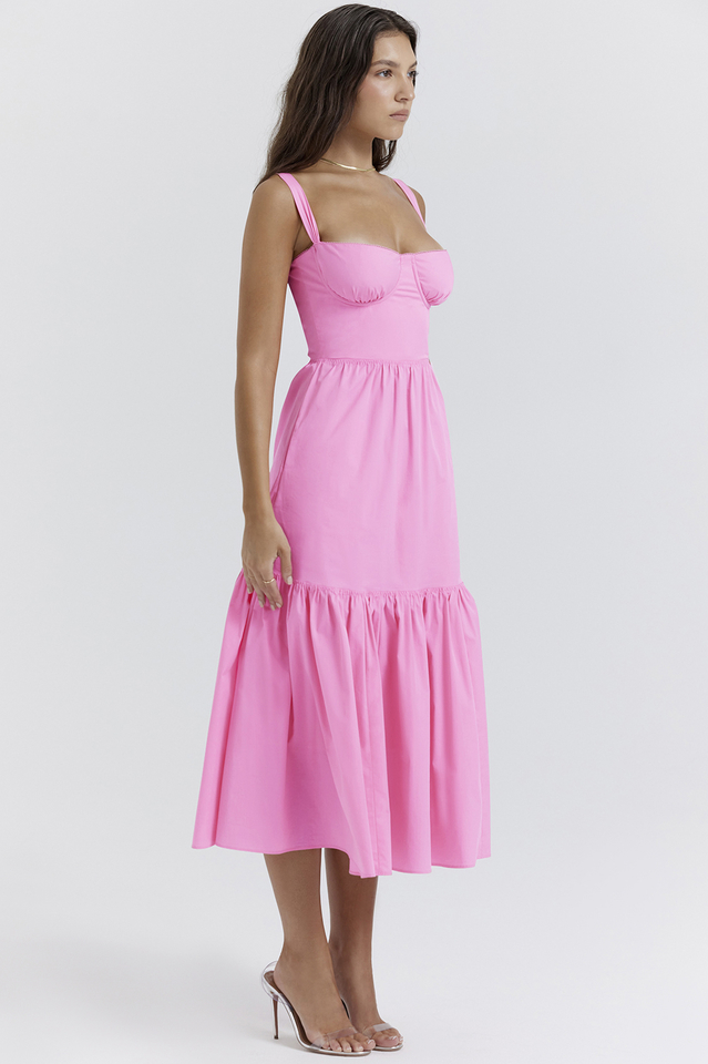 Elia French Pink Midi Sundress | Dress In Beauty Elia French Pink Midi Sundress | Dress In Beauty