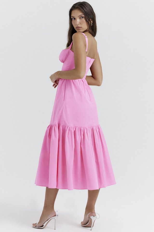 Elia French Pink Midi Sundress | Dress In Beauty Elia French Pink Midi Sundress | Dress In Beauty