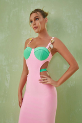 Strappy Metal Trim Cut Out Maxi Dress | Dress In Beauty Strappy Metal Trim Cut Out Maxi Dress | Dress In Beauty