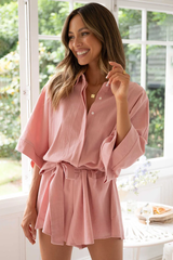 Loose Sleeve Tie Waist Romper | Dress In Beauty Loose Sleeve Tie Waist Romper | Dress In Beauty