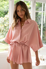 Loose Sleeve Tie Waist Romper | Dress In Beauty Loose Sleeve Tie Waist Romper | Dress In Beauty