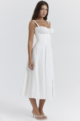 Carmen White Bustier Sundress | Dress In Beauty Carmen White Bustier Sundress | Dress In Beauty