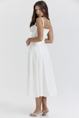 Carmen White Bustier Sundress | Dress In Beauty Carmen White Bustier Sundress | Dress In Beauty