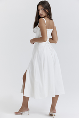 Carmen White Bustier Sundress | Dress In Beauty Carmen White Bustier Sundress | Dress In Beauty