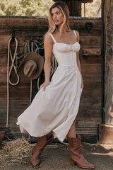 Carmen White Bustier Sundress | Dress In Beauty Carmen White Bustier Sundress | Dress In Beauty