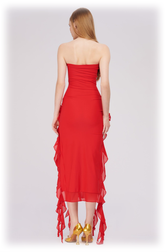 Irregular Tulle Bandeau Dress | Dress In Beauty Irregular Tulle Bandeau Dress | Dress In Beauty