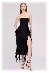 Irregular Tulle Bandeau Dress | Dress In Beauty Irregular Tulle Bandeau Dress | Dress In Beauty