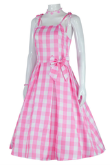 Barbie Movie Margot Pink Plaid Check Dress | Dress In Beauty Barbie Movie Margot Pink Plaid Check Dress | Dress In Beauty