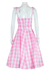 Barbie Movie Margot Pink Plaid Check Dress | Dress In Beauty Barbie Movie Margot Pink Plaid Check Dress | Dress In Beauty