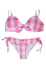 Barbie Movie Margot Pink Plaid Check Dress | Dress In Beauty Barbie Movie Margot Pink Plaid Check Dress | Dress In Beauty