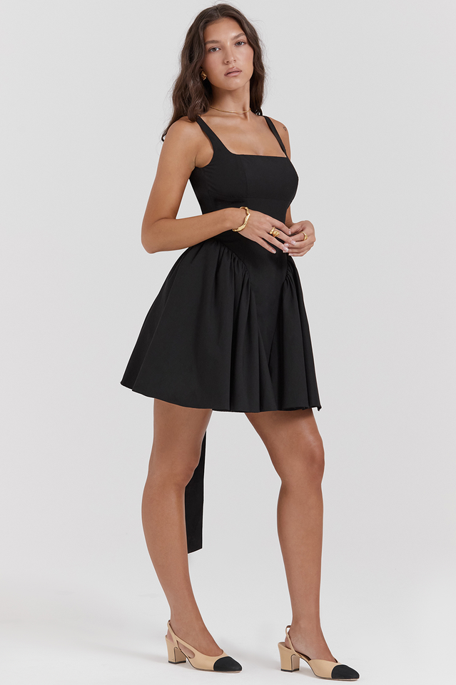 Florianne Black Bow Mini Dress | Dress In Beauty Florianne Black Bow Mini Dress | Dress In Beauty