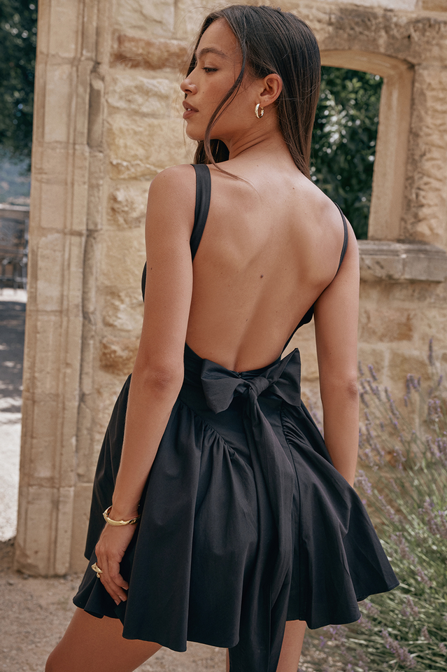 Florianne Black Bow Mini Dress | Dress In Beauty Florianne Black Bow Mini Dress | Dress In Beauty