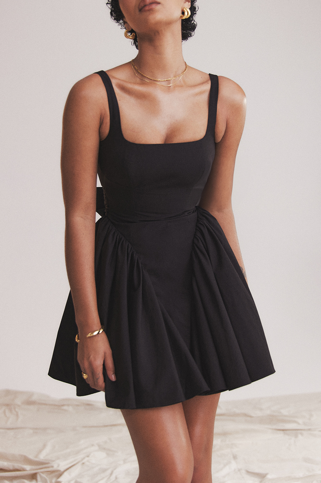 Florianne Black Bow Mini Dress | Dress In Beauty Florianne Black Bow Mini Dress | Dress In Beauty