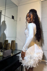 Aina Feather Bandage Dress | Dress In Beauty Aina Feather Bandage Dress | Dress In Beauty