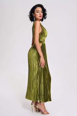 Thyme Velvet Slit Midi Dress | Dress In Beauty Thyme Velvet Slit Midi Dress | Dress In Beauty