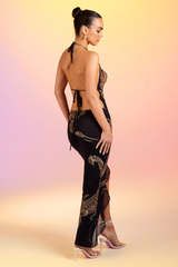 Deep V Ruffle Detail Maxi Dress | Dress In Beauty Deep V Ruffle Detail Maxi Dress | Dress In Beauty