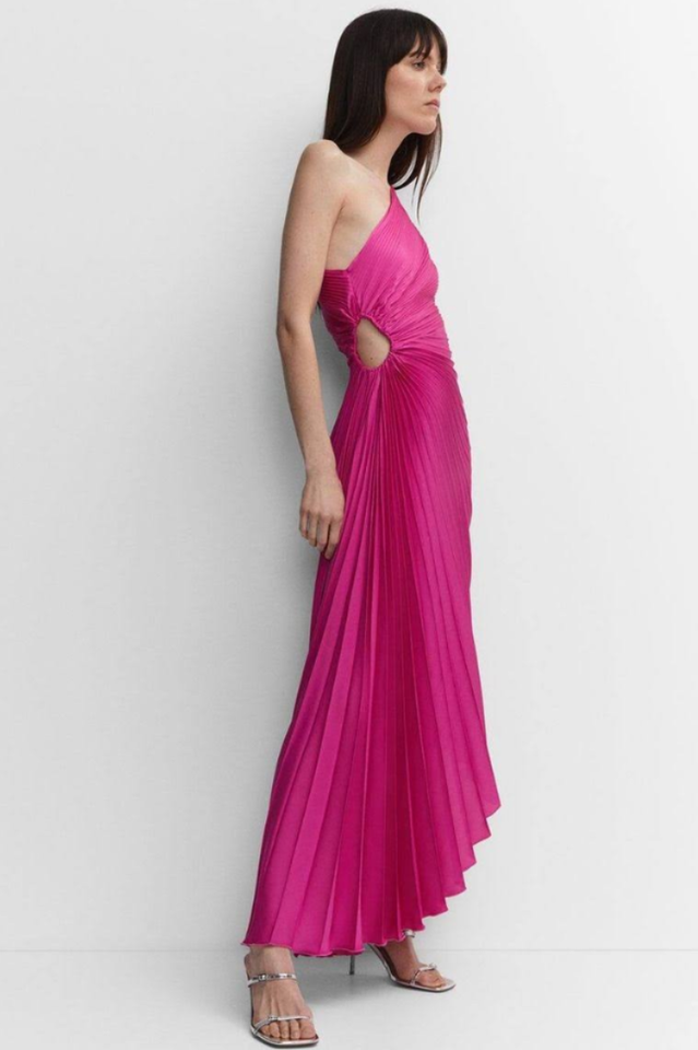 Catalina One Shoulder Pleated Satin Dress | Dress In Beauty Catalina One Shoulder Pleated Satin Dress | Dress In Beauty