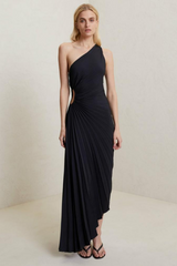 Catalina One Shoulder Pleated Satin Dress | Dress In Beauty Catalina One Shoulder Pleated Satin Dress | Dress In Beauty
