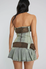 Chelsea Denim Kilt Mini Dress | Dress In Beauty Chelsea Denim Kilt Mini Dress | Dress In Beauty