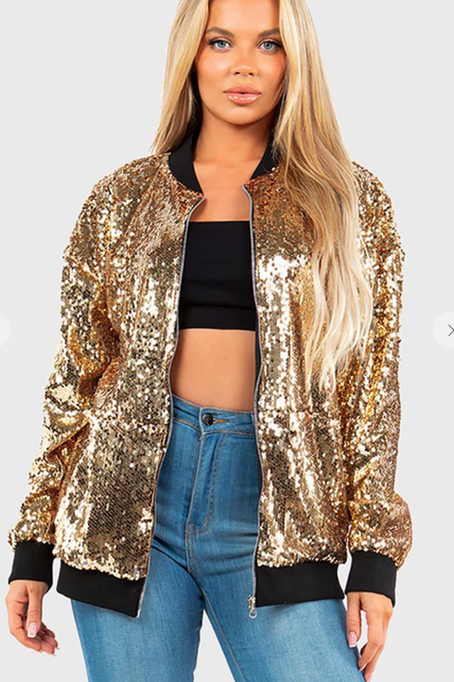 Mermaid Sequin Bomber Jacket | Dress In Beauty Mermaid Sequin Bomber Jacket | Dress In Beauty