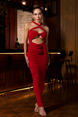 Genevieve Rose Ruched Dress | Dress In Beauty Genevieve Rose Ruched Dress | Dress In Beauty