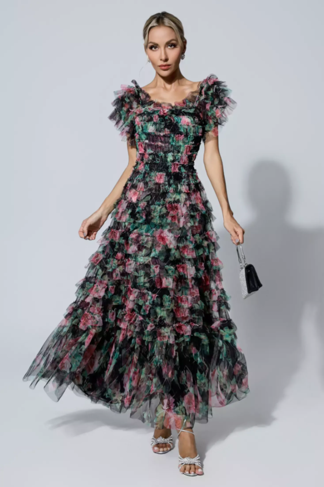 Nola Ruched Floral Maxi Dress | Dress In Beauty Nola Ruched Floral Maxi Dress | Dress In Beauty