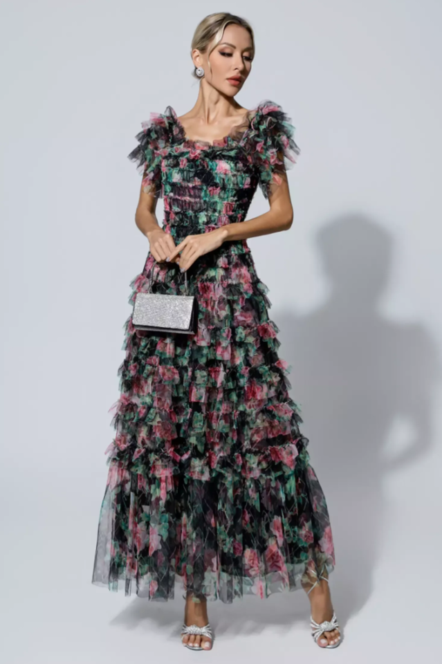 Nola Ruched Floral Maxi Dress | Dress In Beauty Nola Ruched Floral Maxi Dress | Dress In Beauty