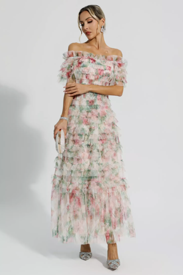 Nola Ruched Floral Maxi Dress | Dress In Beauty Nola Ruched Floral Maxi Dress | Dress In Beauty