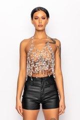 Fantasy Drop Razor Crystal Body Chain Top | Dress In Beauty Fantasy Drop Razor Crystal Body Chain Top | Dress In Beauty