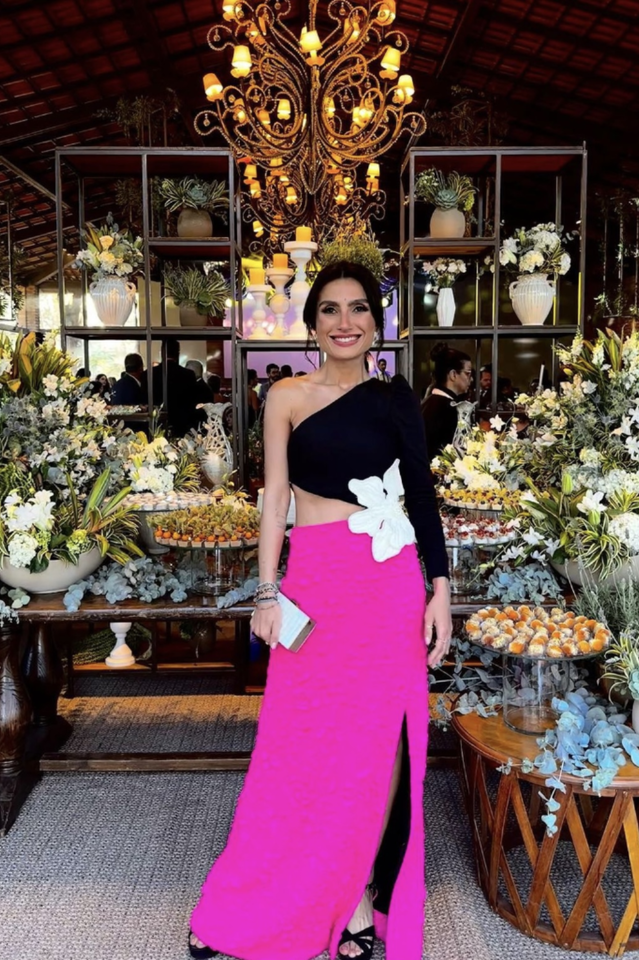 Jacquard One-Shoulder Flower Appliqué Dress | Dress In Beauty Jacquard One-Shoulder Flower Appliqué Dress | Dress In Beauty