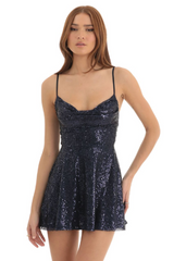 Jewel Sequin Cowl Neck Dress | Dress In Beauty Jewel Sequin Cowl Neck Dress | Dress In Beauty