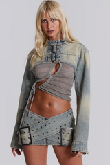 Denim Assassin Micro Mini Skirt | Dress In Beauty Denim Assassin Micro Mini Skirt | Dress In Beauty