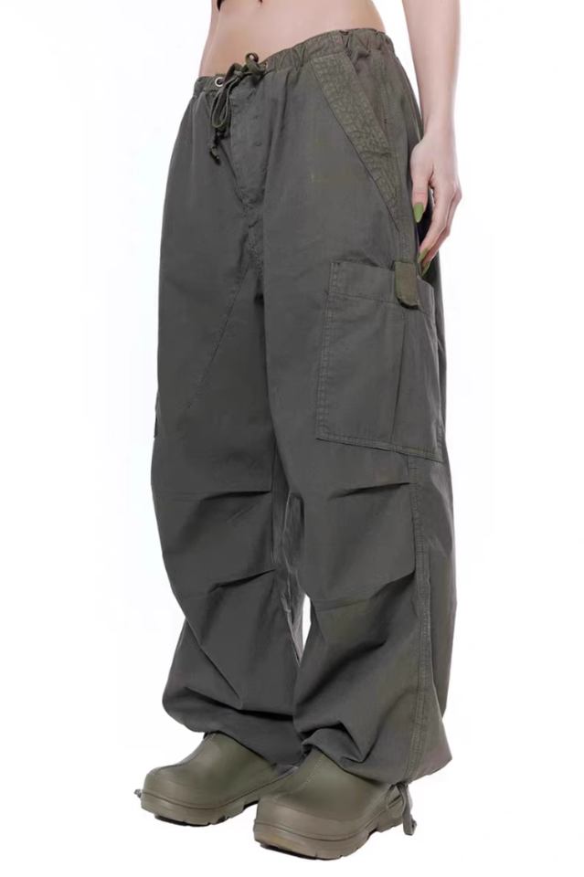 Vintage Parachute Cargo Pants | Dress In Beauty Vintage Parachute Cargo Pants | Dress In Beauty