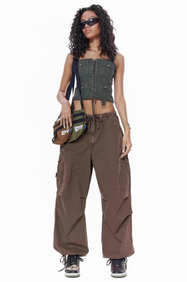 Vintage Parachute Cargo Pants | Dress In Beauty Vintage Parachute Cargo Pants | Dress In Beauty