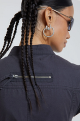 Belted Cargo Mini Dress In Grey | Dress In Beauty Belted Cargo Mini Dress In Grey | Dress In Beauty