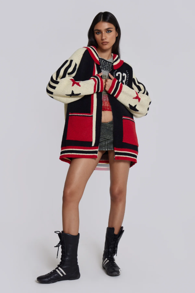 Team 23 Knitted Zip Through | Dress In Beauty Team 23 Knitted Zip Through | Dress In Beauty