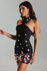 Gunnel Flower Embellished Bandage Dress | Dress In Beauty Gunnel Flower Embellished Bandage Dress | Dress In Beauty