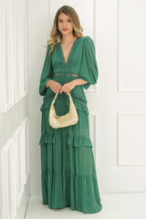 Lorie Long Sleeve Ruffle Gown | Dress In Beauty Lorie Long Sleeve Ruffle Gown | Dress In Beauty