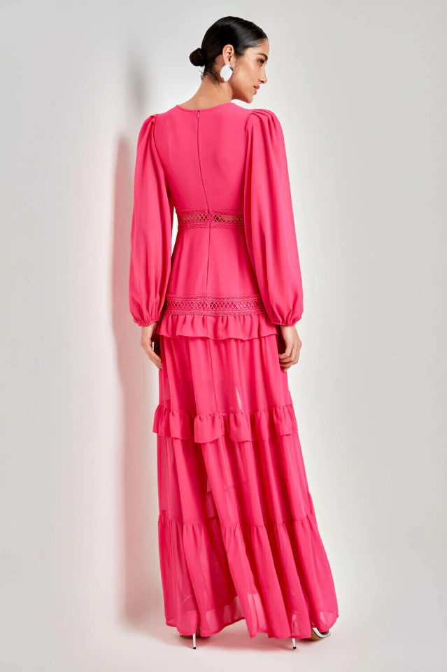 Lorie Long Sleeve Ruffle Gown | Dress In Beauty Lorie Long Sleeve Ruffle Gown | Dress In Beauty