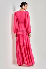 Lorie Long Sleeve Ruffle Gown | Dress In Beauty Lorie Long Sleeve Ruffle Gown | Dress In Beauty