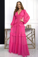 Lorie Long Sleeve Ruffle Gown | Dress In Beauty Lorie Long Sleeve Ruffle Gown | Dress In Beauty